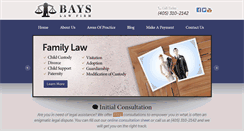 Desktop Screenshot of bayslawfirm.com