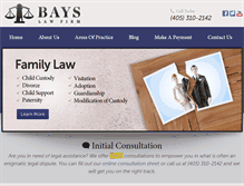 Tablet Screenshot of bayslawfirm.com